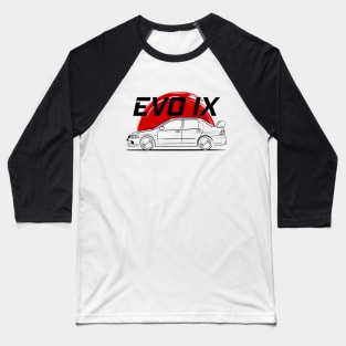 Lancer Evolution IX Racing EVO 9 Baseball T-Shirt